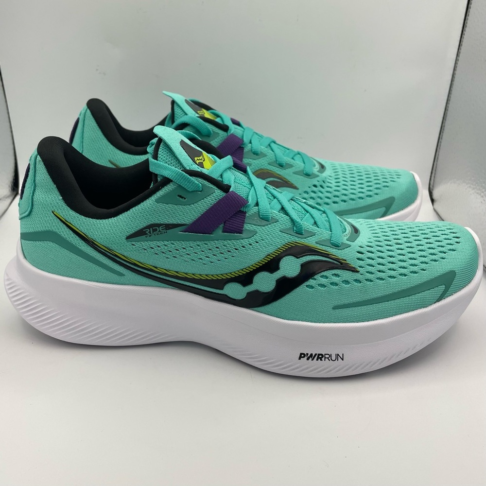 SAUCONY Ride 15 running athletic sneakers women Size 8.5 - Picture 5 of 13